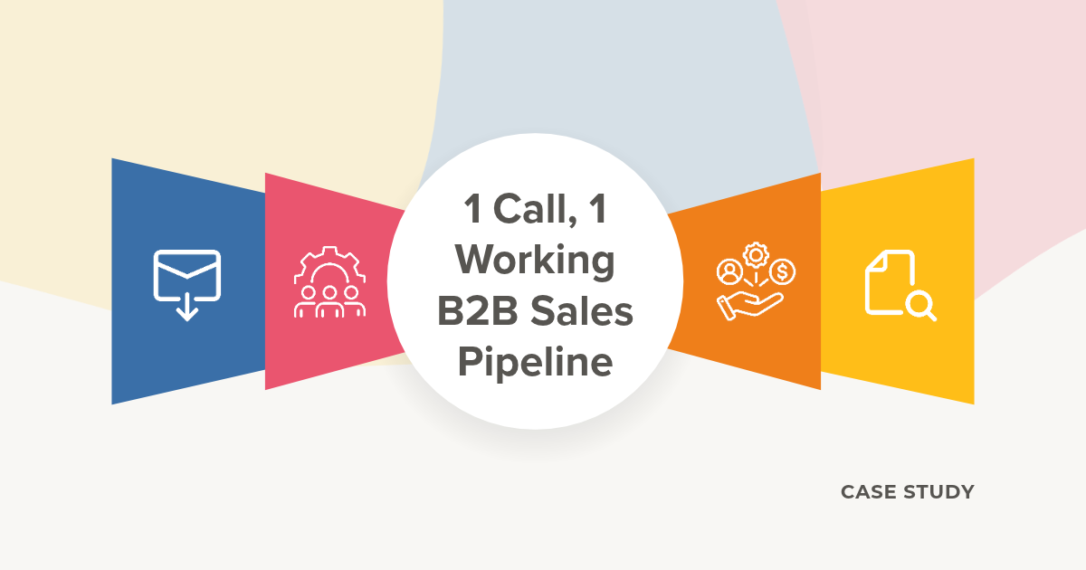 1 Consulting Call, 1 Working B2B Sales Pipeline