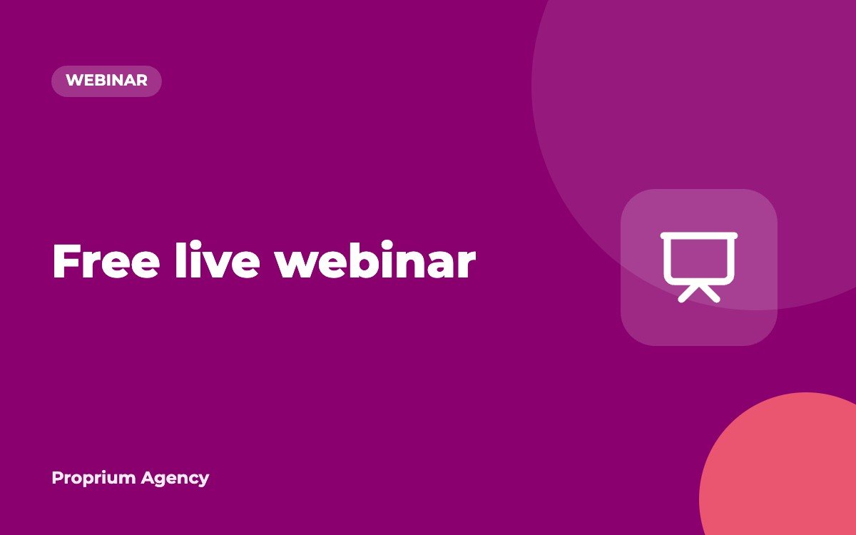 Proprium webinar on a desk